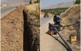 توسعه ۱۱۰۰ متر شبکه توزیع آب در روستاهای «ورگچ» و «سرکان» شهرستان سیروان