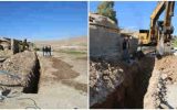 پیشرفت ۹۰ درصدی پروژه اصلاح و بازسازی شبکه آب‌رسانی روستاهای باهنر و شهید بهشتی دره شهر 