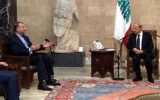 وزیر امور خارجه در دیدار با میشل عون؛ ایران آماده حمایت همه جانبه از لبنان است