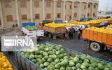 ۱۹۵ هزار تن محصولات کشاورزی از مرز مهران به عراق صادر شد