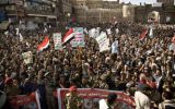 مردم ایلام در حمایت از ملت یمن تظاهرات می کنند