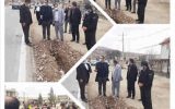 بازدید مدیر مخابرات منطقه ایلام به همراه فرماندار شهرستان سیروان ازروند اجرای پروژه فیبرنوری uso