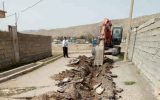 اصلاح بیش از ۲۵۰ متر شبکه فرسوده آب در بخش گنجوان شهرستان چوار