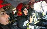 آتش‌نشانان زن با حضور رئیس‌جمهور فعالیت خود را آغاز کردند