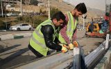 تعمیر و نصب ۱۲ کیلومتر گاردریل در راه های استان ایلام