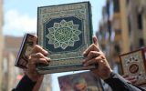 تجمع لبنانی‌ها در اعتراض به اهانت به قرآن و خروج سفیر سوئد از بیروت
