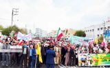 حمایت مردم ایلام از مظلومان فلسطینی در راهپیمایی ۱۳ آبان