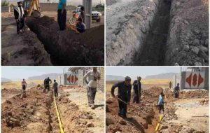 توسعه ۱۱۵۰ متر شبکه آب در شهرستان هلیلان
