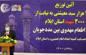 ‍ توزیع ۳۶ هزار سبد معیشتی در بین نیازمندان ایلامی در ماه رمضان