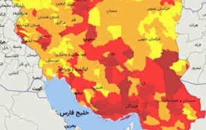 ۱۴۳ شهر در وضعیت قرمز کرونا قرار گرفتند