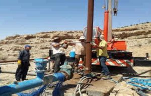 تعویض الکتروپمپ چاه آب شرب تنگ حمام شهرستان چوار