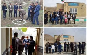 افتتاح و کلنگ زنی ۲ مدرسه در مناطق محروم هلیلان