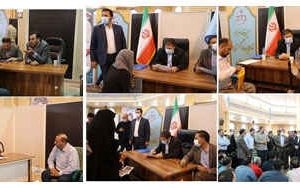 برگزاری میز خدمت دستگاه قضایی استان در سومین روز از هفته قوه قضاییه در مصلی ایلام برگزاری میز خدمت دستگاه قضایی استان در سومین روز از هفته قوه قضاییه در مصلی ایلام