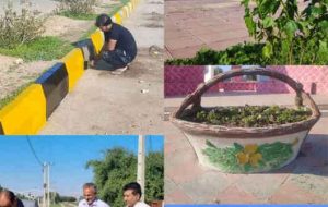 «آغاز بازسازی، گل کاری و رنگ آمیزی میادین و بلوارها در شهر موسیان»