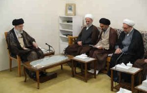 دیدار دست‌اندرکاران بزرگداشت آیت‌الله ناصری با رهبر انقلاب