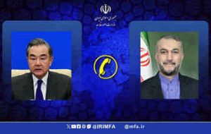 در گفت وگو با وزیر خارجه چین؛ امیرعبداللهیان: حیات نتانیاهو صرفا در استمرار جنگ و نسل‌کشی است