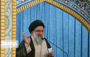 خطیب نماز جمعه تهران: پیام تشییع باشکوه شهدای خدمت، محبوب بودن نظام در بین دلها است خطیب نماز جمعه تهران: پیام تشییع باشکوه شهدای خدمت، محبوب بودن نظام در بین دلها است