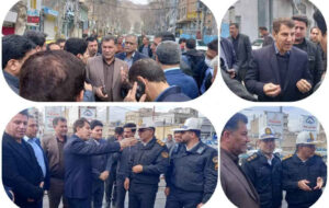بازدید معاون عمرانی استانداری ایلام به اتفاق فرماندار و شهردار ایلام از مرکز شهر